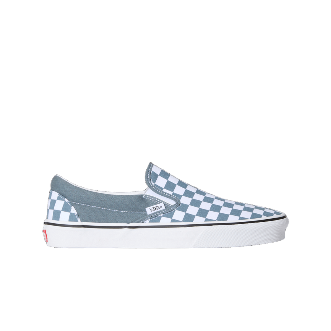 VN000DAHRV2 Vans Classic Slip-On Color Theory Checkerboard Stormy Weather Blue