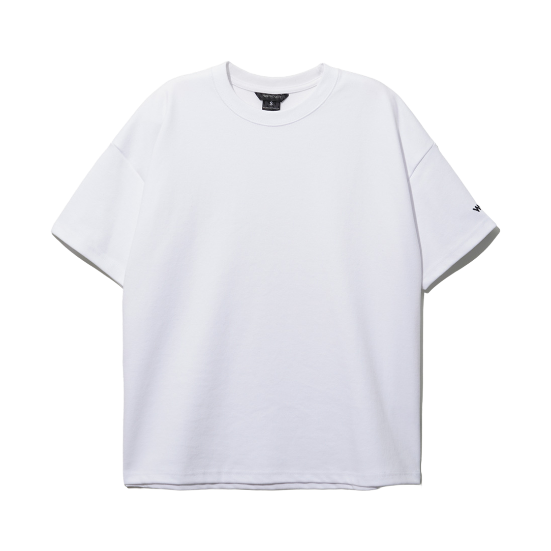 KHST7398_white_k WV PROJECT Heavy Double Chain Short Sleeve T-Shirt White KHST7398