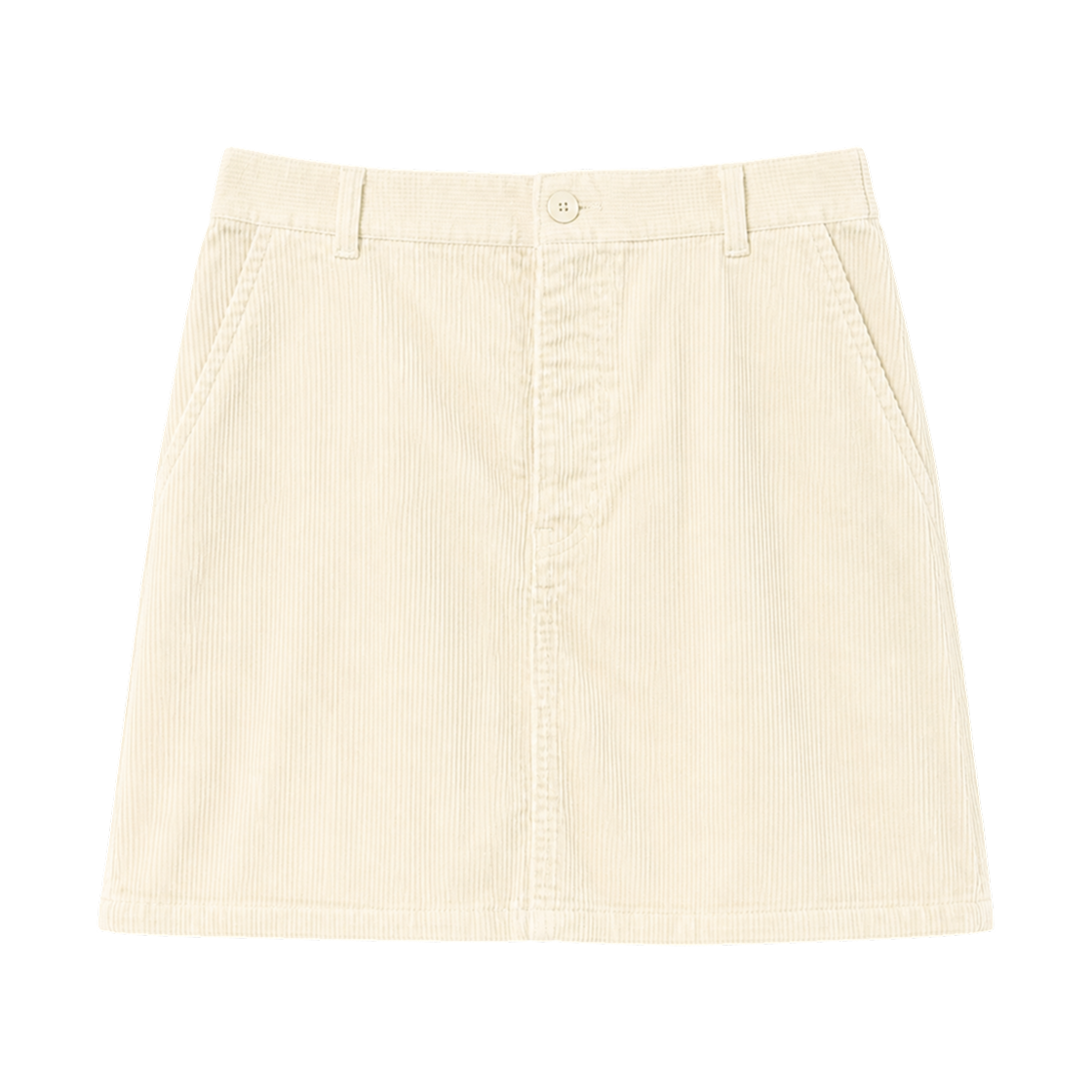 488204-30 (W) Uniqlo x Comptoir des Cotonniers Corduroy Mini Skirt Natural