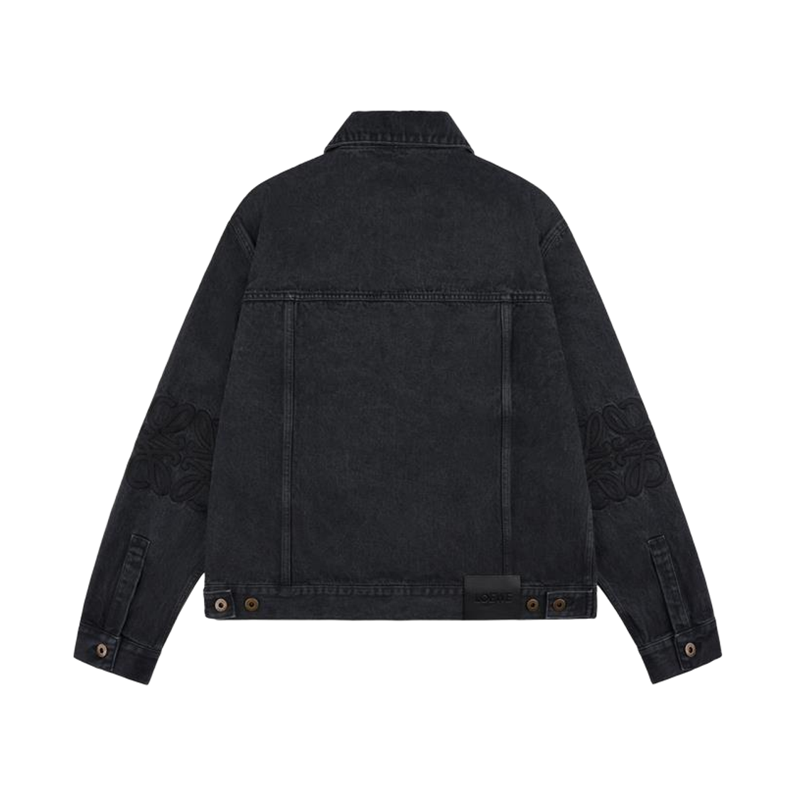 H526Y50W40 1100 [25% 쿠폰] Loewe Anagram Denim Jacket Black