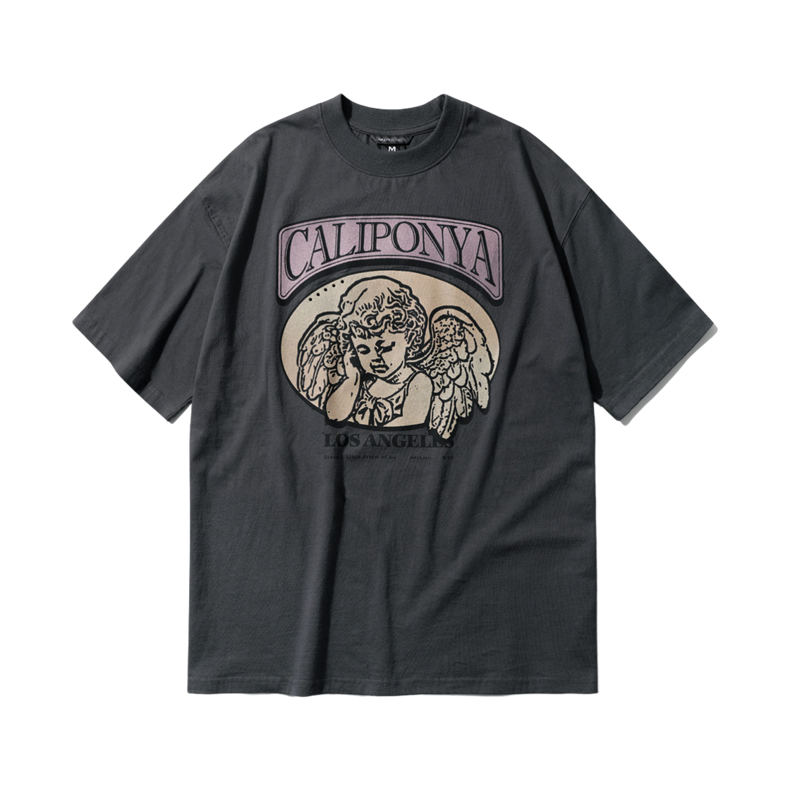 JJST7725_charcoal_29 WV PROJECT Los-angel 1/2 sleeve t-shirts charcoal JJST7725