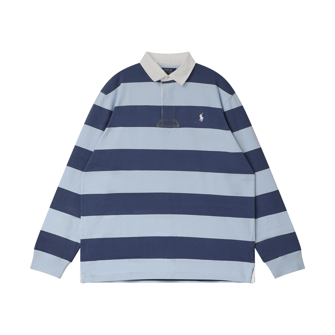 KM6CTSLRL01BL [15% 적립] Polo Ralph Lauren Iconic Rugby Shirt Light Navy Office Blue - 26FW