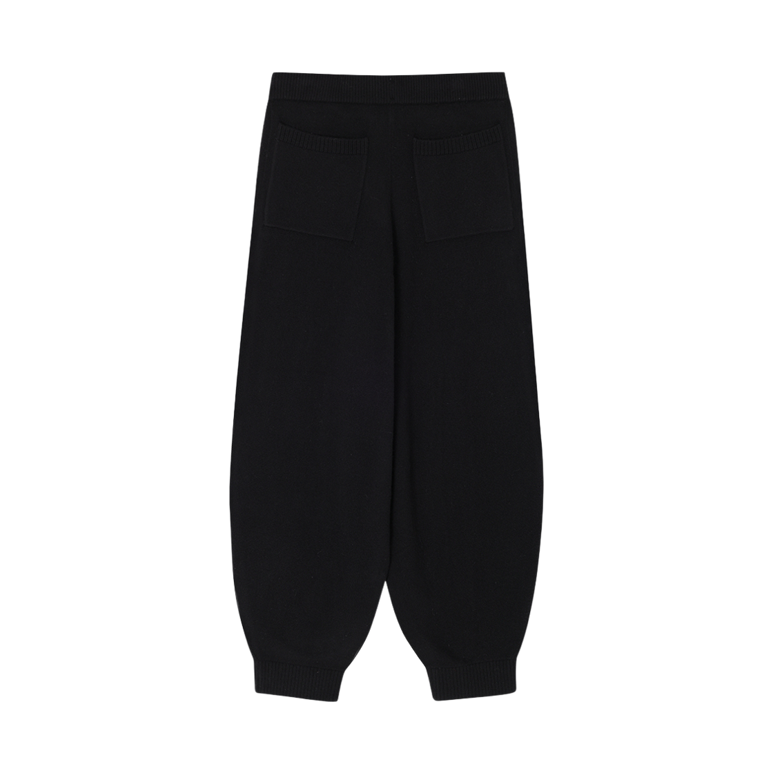 송지오 지제로 캐시미어 블렌드 커브드 니트 팬츠 블랙(SONGZIO ZZERO Cashmere Blend Curved Knit Pants Black) - 2