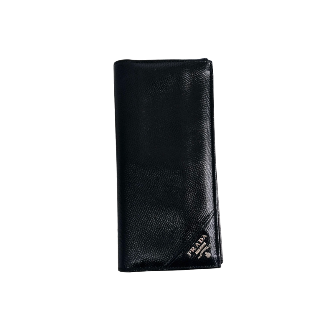 ITRN7MR7UWIL Prada Saffiano Long Wallet Black 2M0836