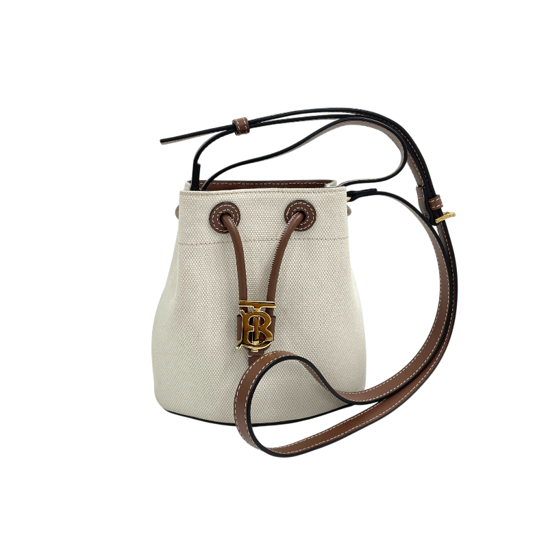 ITOP2ABTQLLT Burberry TB Drawstring Mini Bucket Tote Bag