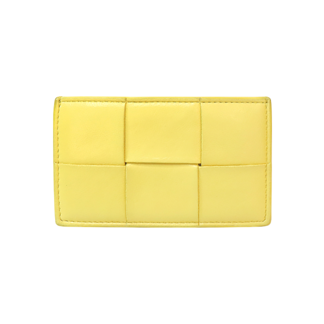 ITOFEQJ9F8RD Bottega Veneta Yellow Cassette Card Holder Wallet C-B65249