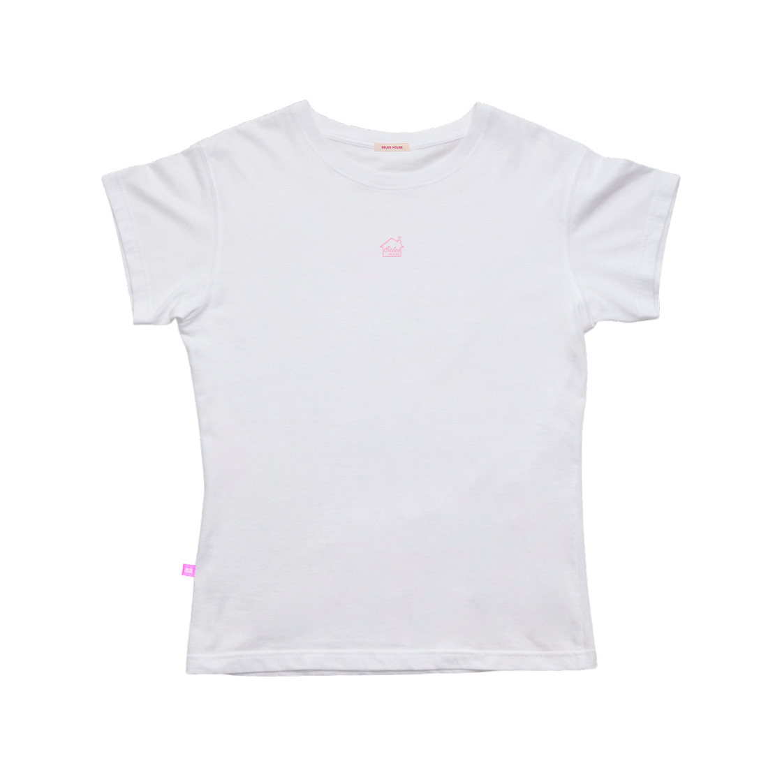 SH26SS-TS005WH SELES HOUSE Mini House Slim Line Tee - White