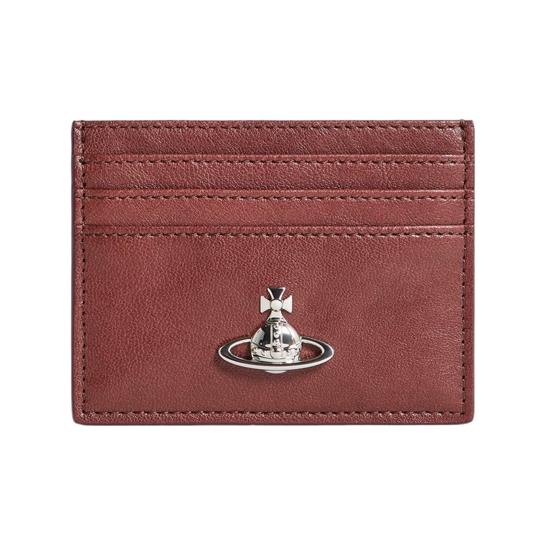 54030004W-L00BX-D405 Vivienne Westwood Flat Card Holder Chestnut