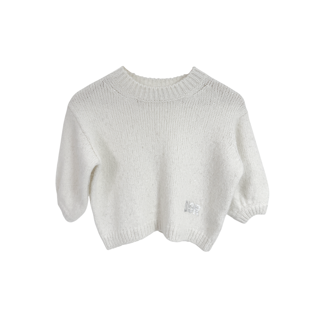 ITO97K727DMQ Dior Kids Ivory Alpaca Wool Knit