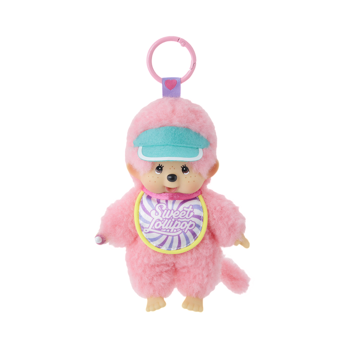 - Monchhichi Sweet Lollipop Monchhichi Keychain Pink