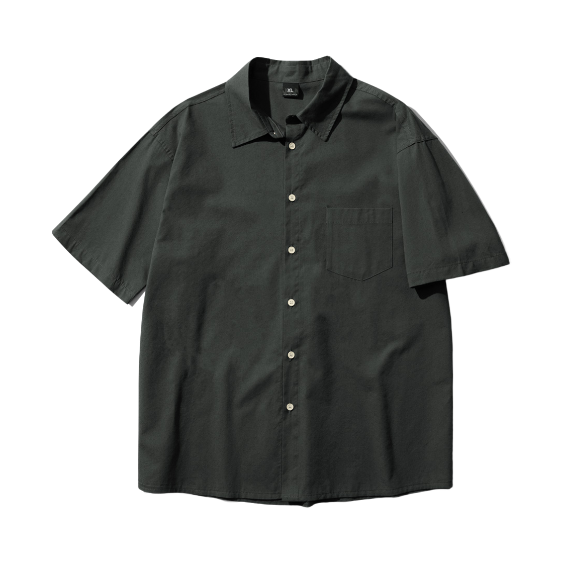 JNSS7722_charcoal_29 WV PROJECT Multi oxford 1/2 sleeve shirt charcoal JNSS7722