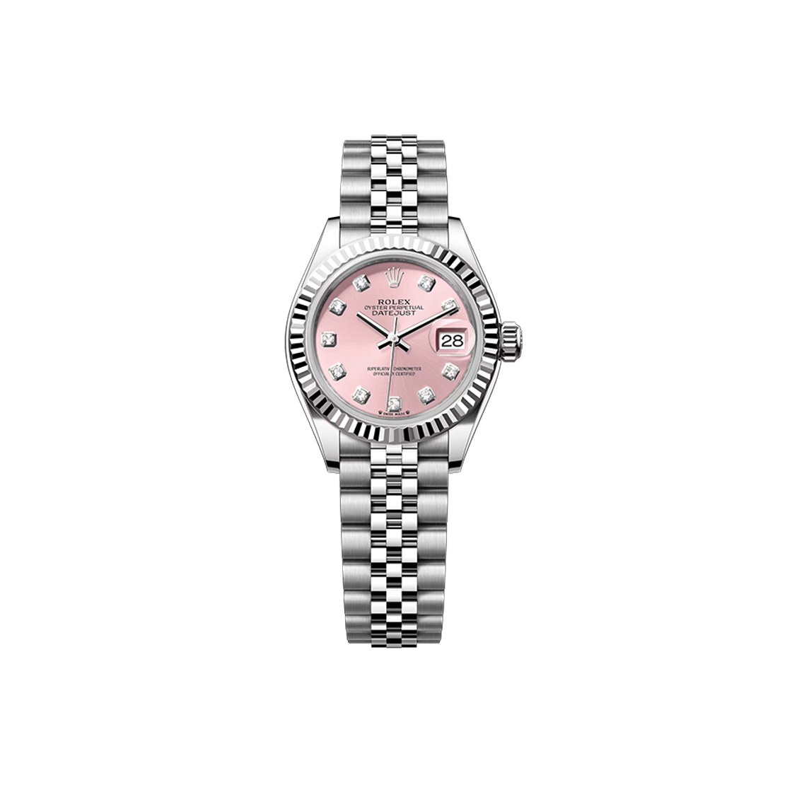 IT6GQ7PE478T Rolex Datejust 28-279174 Pink 10P Jubilee No. 8419