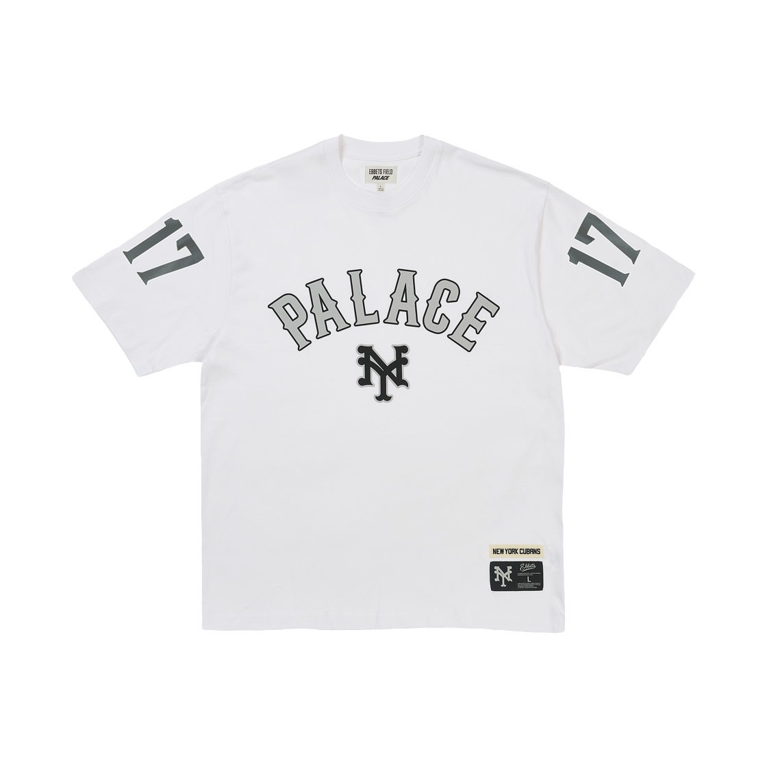 - Palace x Ebbets Field Flannels New York Cubans T-Shirt White - 26FW
