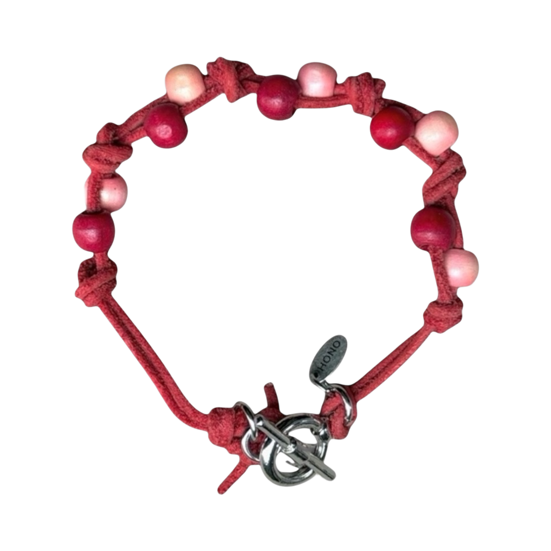 호노 리포트 카우 스웨이드 브레이슬릿 핑크(Hono Report Cow Suede Bracelet Pink)