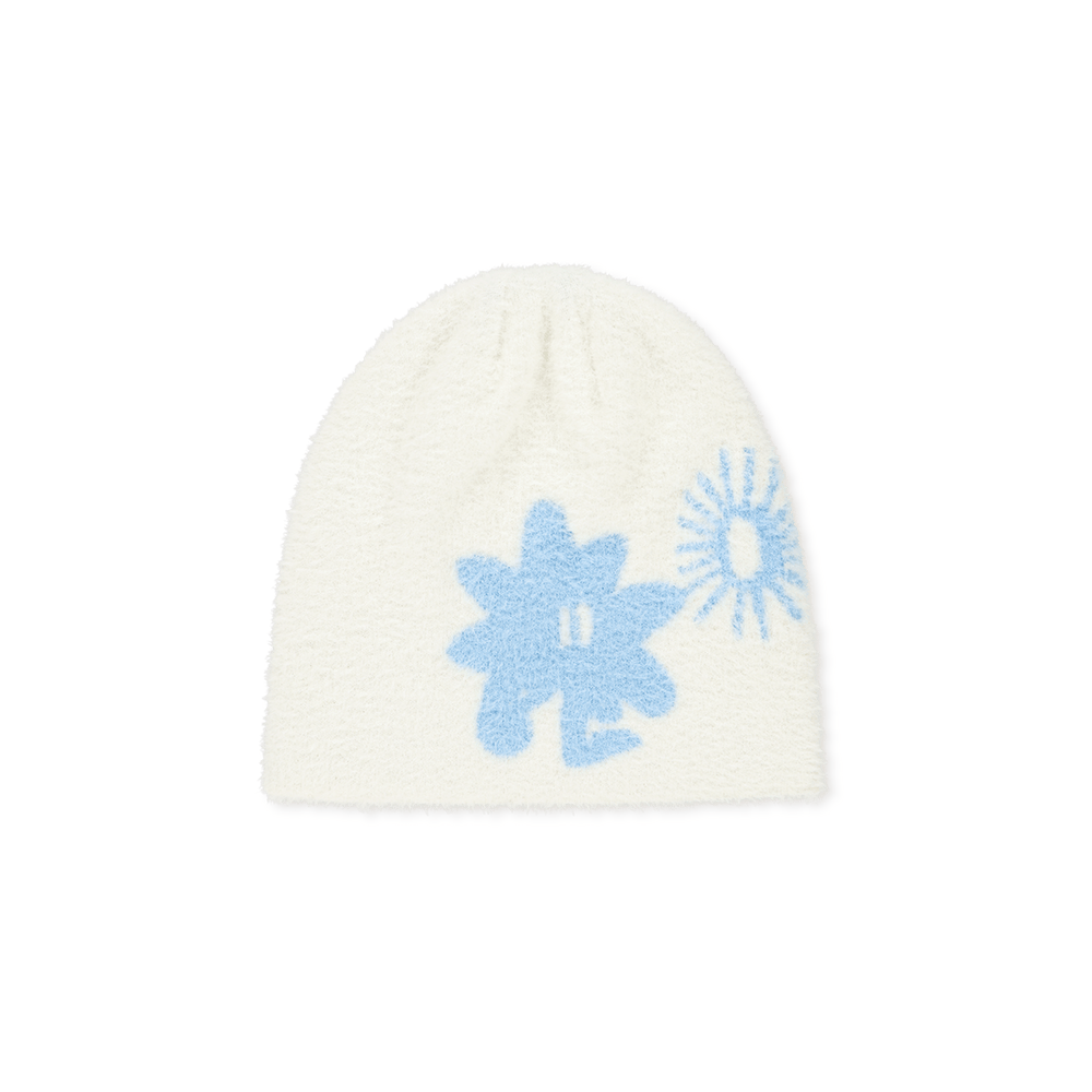 SLCO0KHWBE01WBL [5% 적립] sunlovetour Cali Shaggy Beanie White/Blue