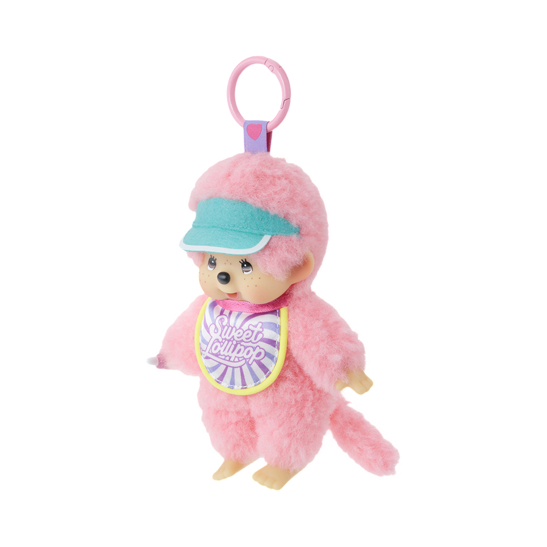 몬치치 스위트 롤리팝 몬치치 키체인 핑크(Monchhichi Sweet Lollipop Monchhichi Keychain Pink) - 2