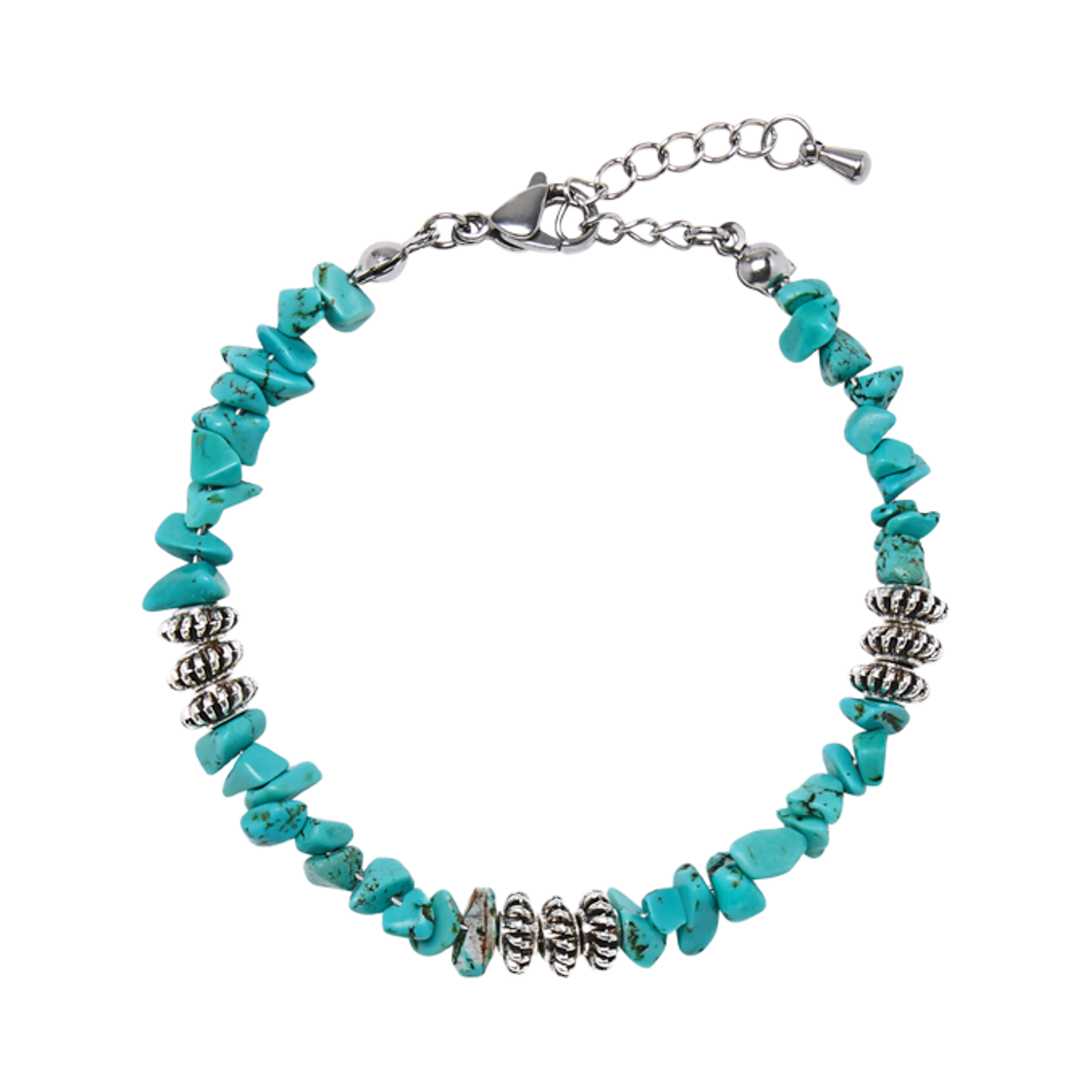 AM26FWAC03BL AMOU Natural Stone Bracelet Turquoise