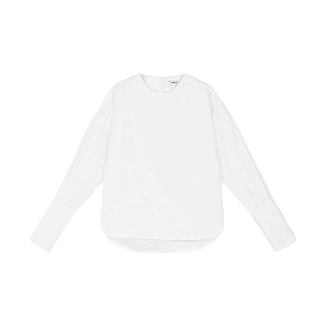 AA9C1003T611C 000 [25% 쿠폰] (W) Alaia Ruched Poplin Blouse White