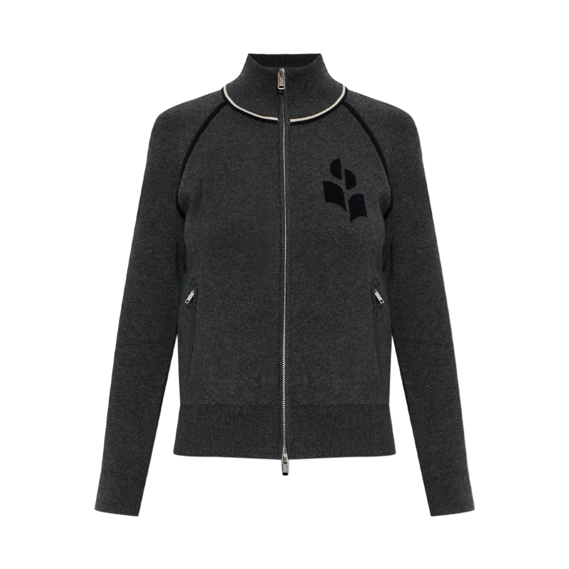CA0166FA D1L11E ANBK [20% 쿠폰] (W) Isabel Marant Lanya Cardigan Anthracite Black - 26SS