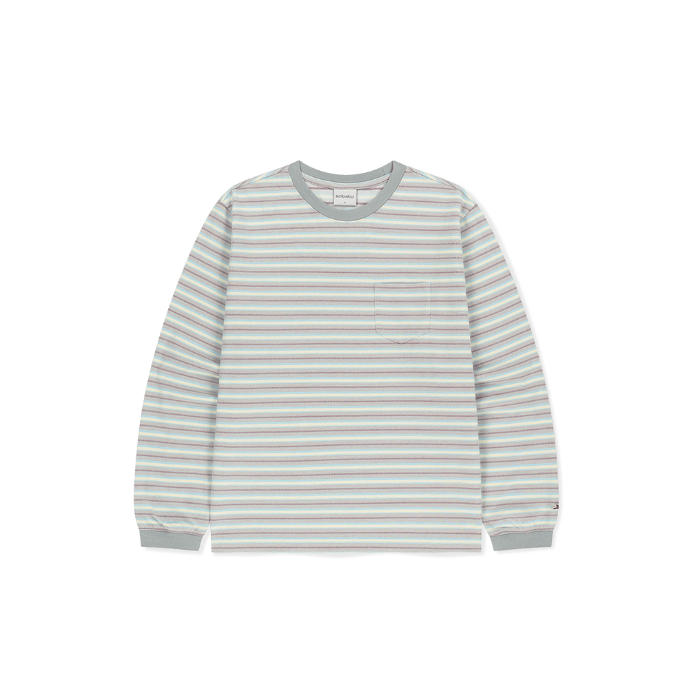SL263TTSLT04TB [5% 적립] sunlovetour Dash Stripe LS Tee Light Blue