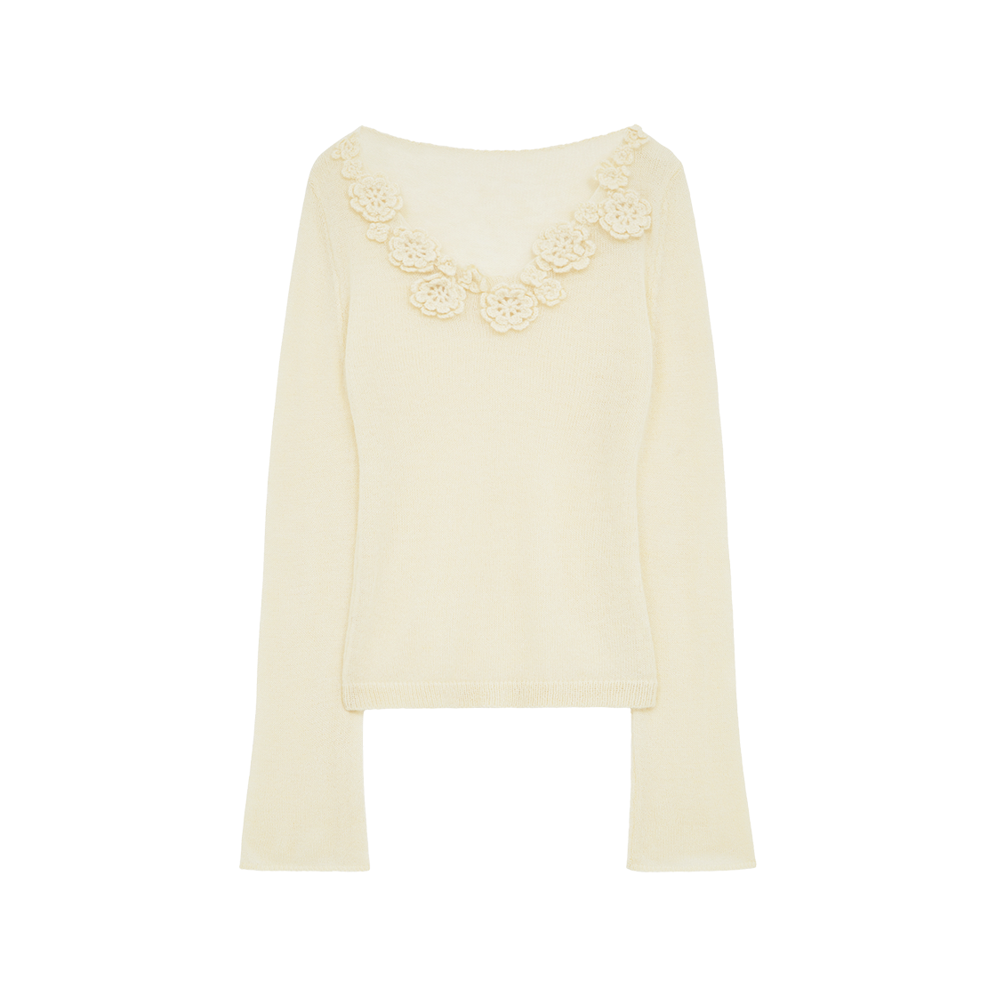 마가린핑거스 코사지 믹스 풀오버 크림(Margarain Fingers Corsage Mix Pullover Cream)