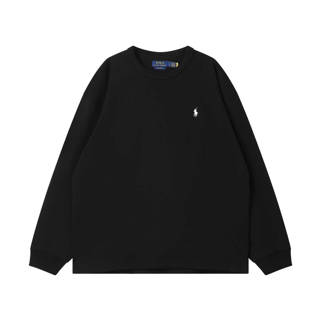 [10% 적립] 폴로 랄프 로렌 릴렉스핏 저지 롱 슬리브 티셔츠 폴로 블랙 - 26FW([10% 적립] Polo Ralph Lauren Relax Fit Jersey Long Sleeve T-Shirt Polo Black - 26FW)