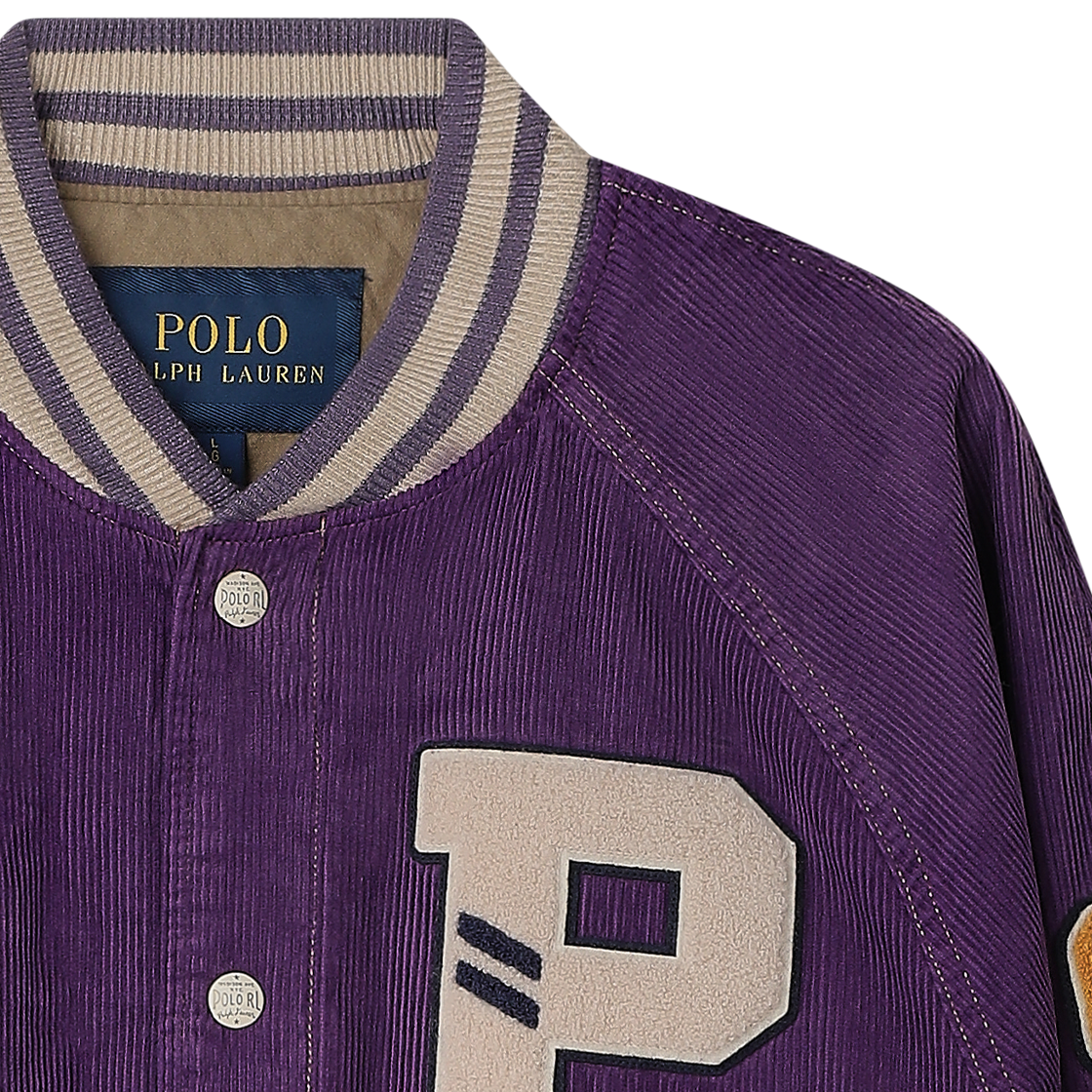 [10% 적립] 폴로 랄프 로렌 코듀로이 레터 재킷 뉴 바이올렛 워시드 - 26FW([10% 적립] Polo Ralph Lauren Corduroy Letter Jacket New Violet Washed - 26FW) - 4