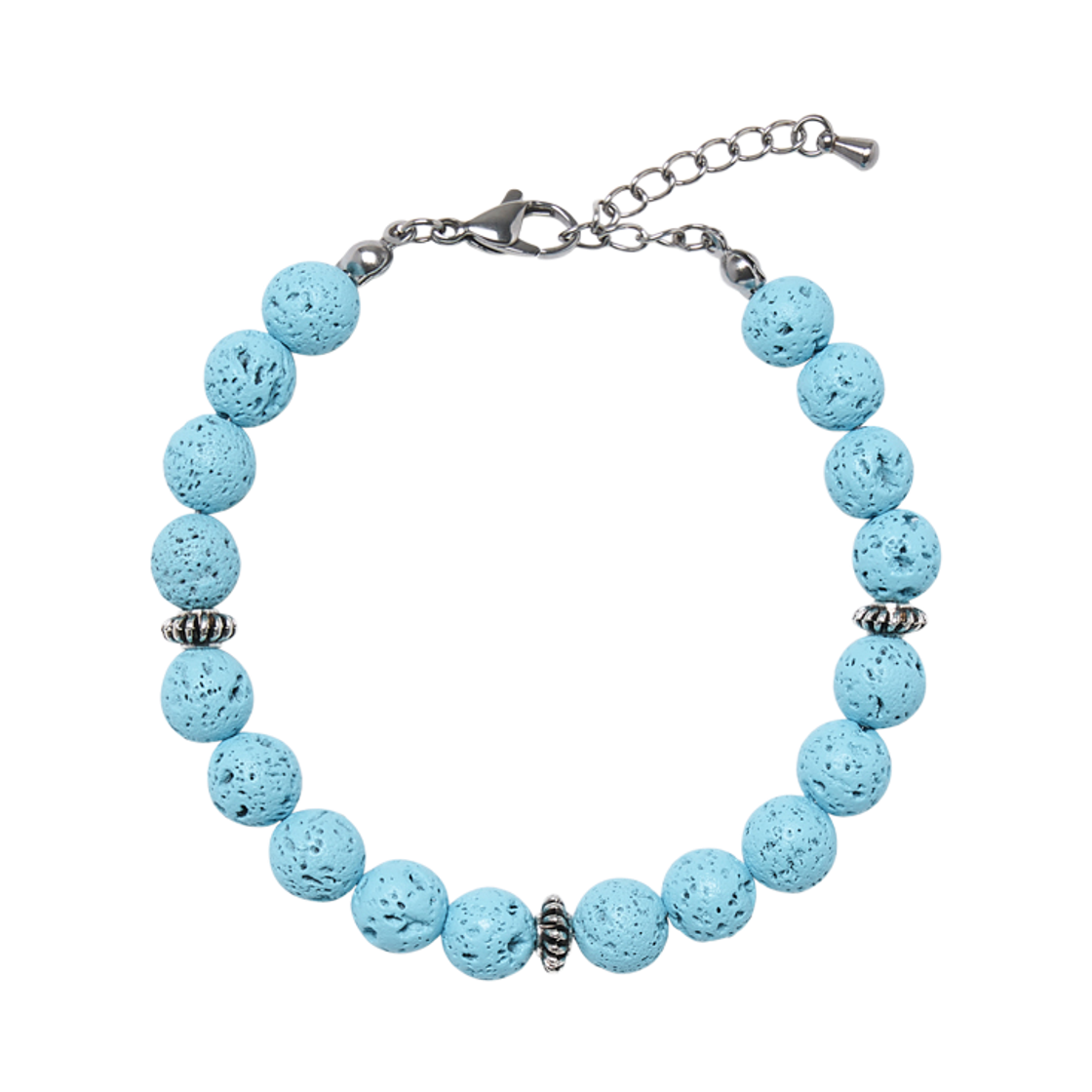 AM26FWAC04BL AMOU Lava Stone Bracelet Powder Blue