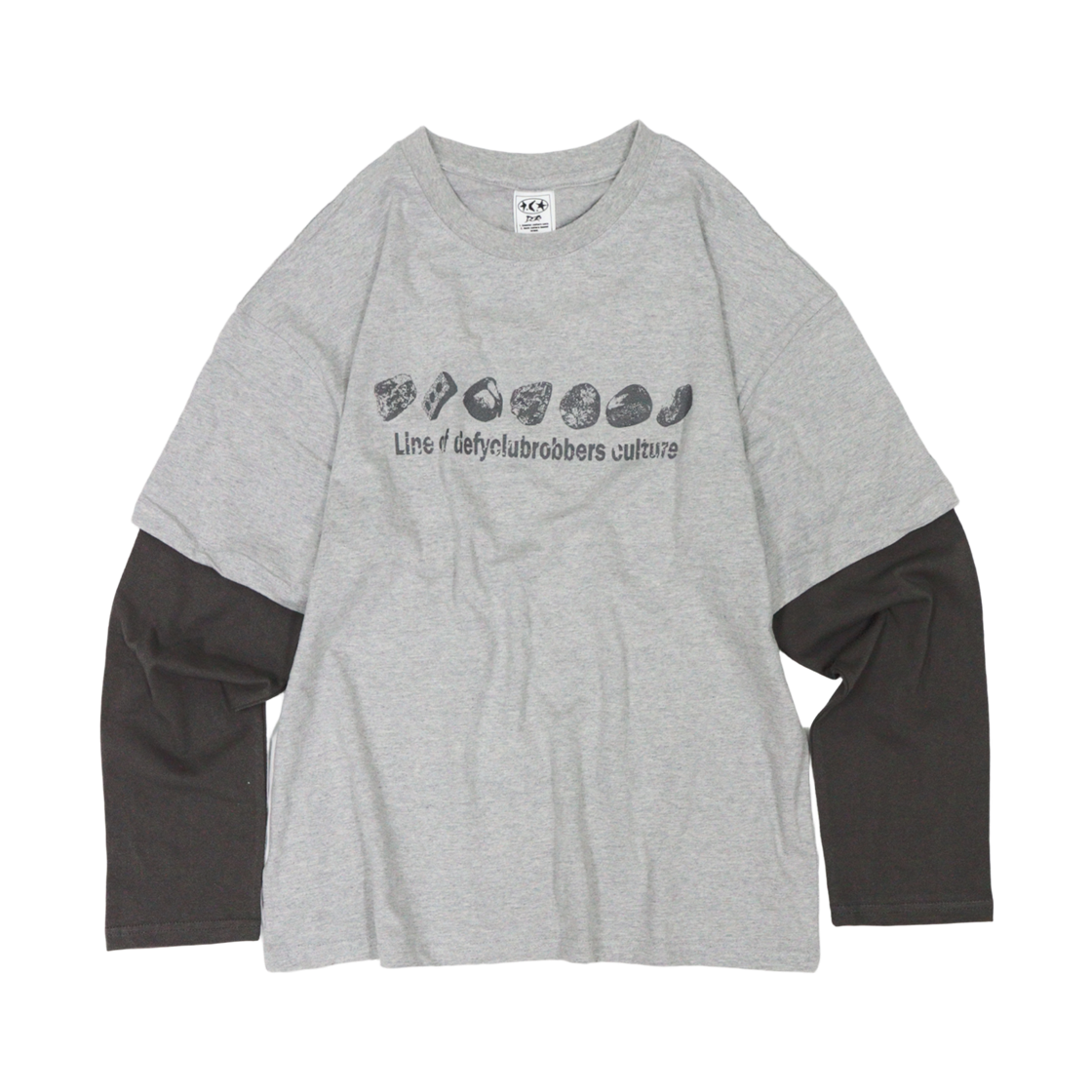 LLS01 DEFYCLUBROBBERS Line of defy Layered LS Melange