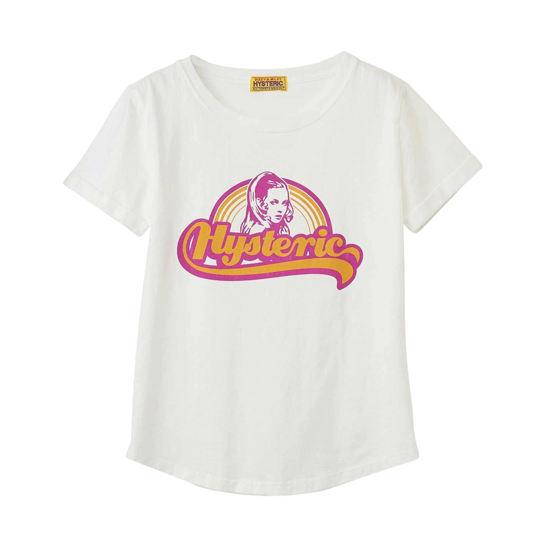 01261CT04 (W) Hysteric Glamour Rainbow T-Shirt White