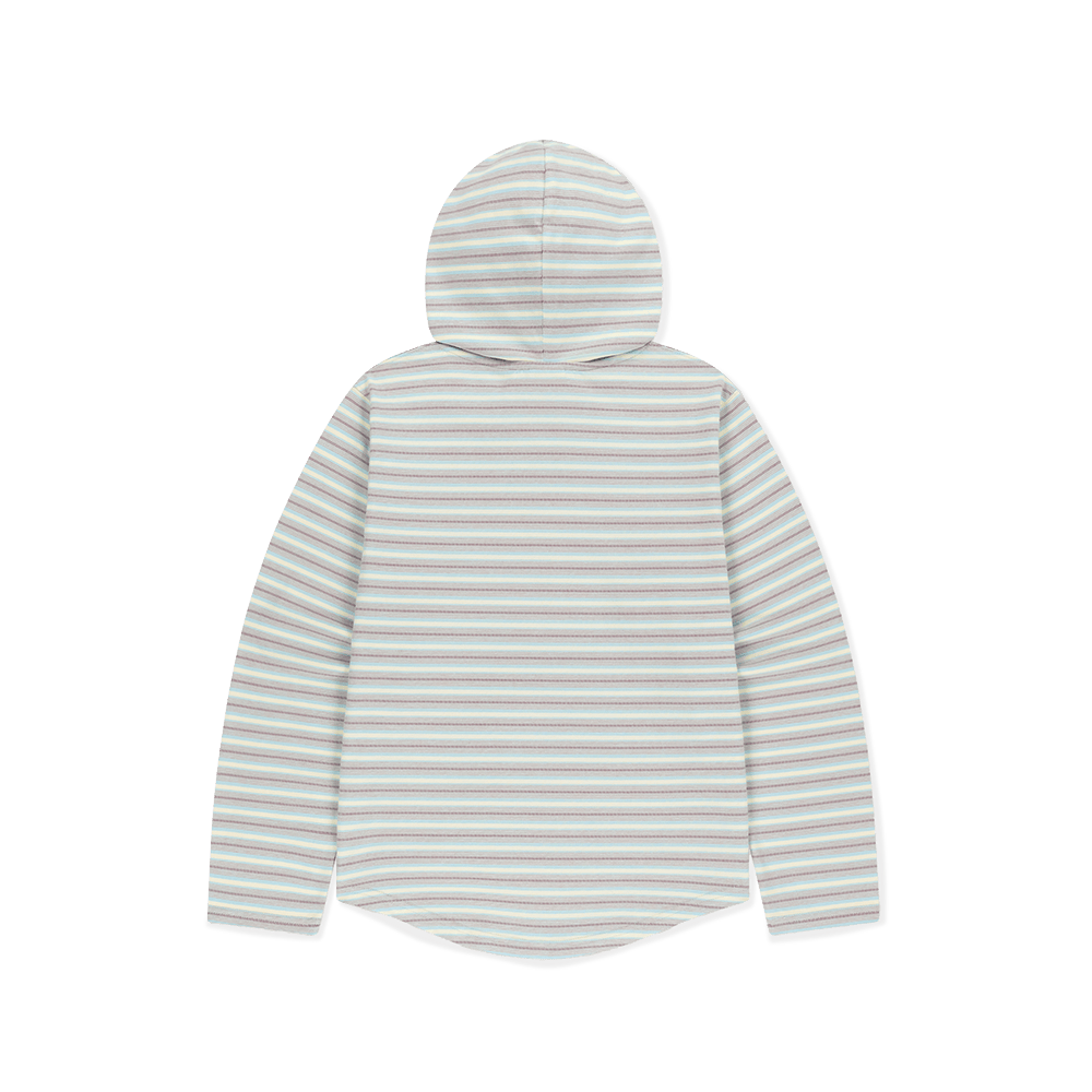 [5% 적립] 썬러브투어 대쉬 스트라이프 후디드 LS 티 라이트 블루([5% 적립] sunlovetour Dash Stripe Hooded LS Tee Light Blue) - 2