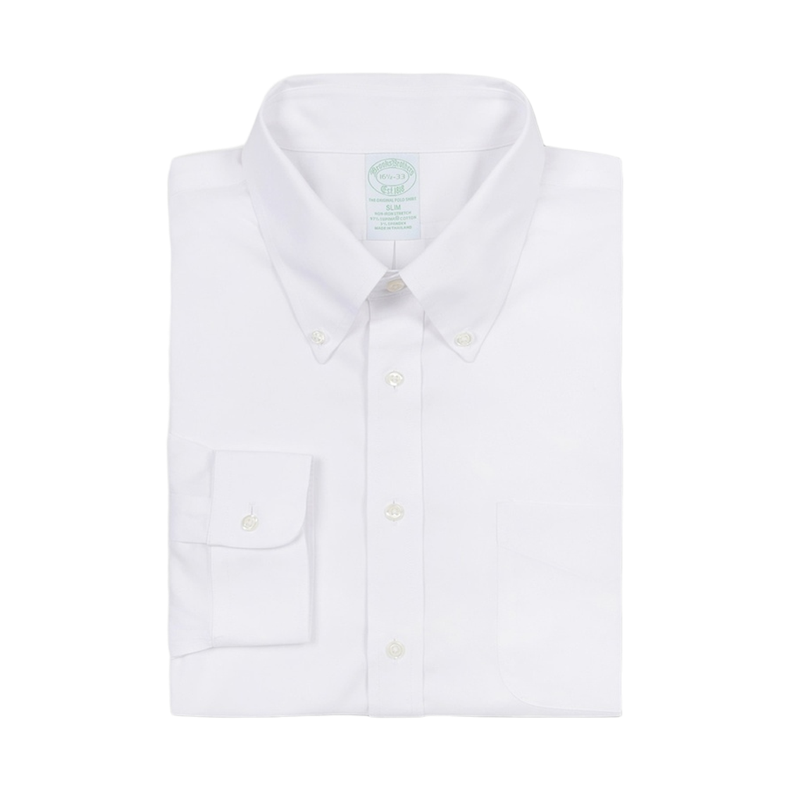 브룩스브라더스 논아이론 폴로버튼다운 드레스셔츠 화이트(BrooksBrothers Non-Iron Polo Button Down Dress Shirt White) - 2
