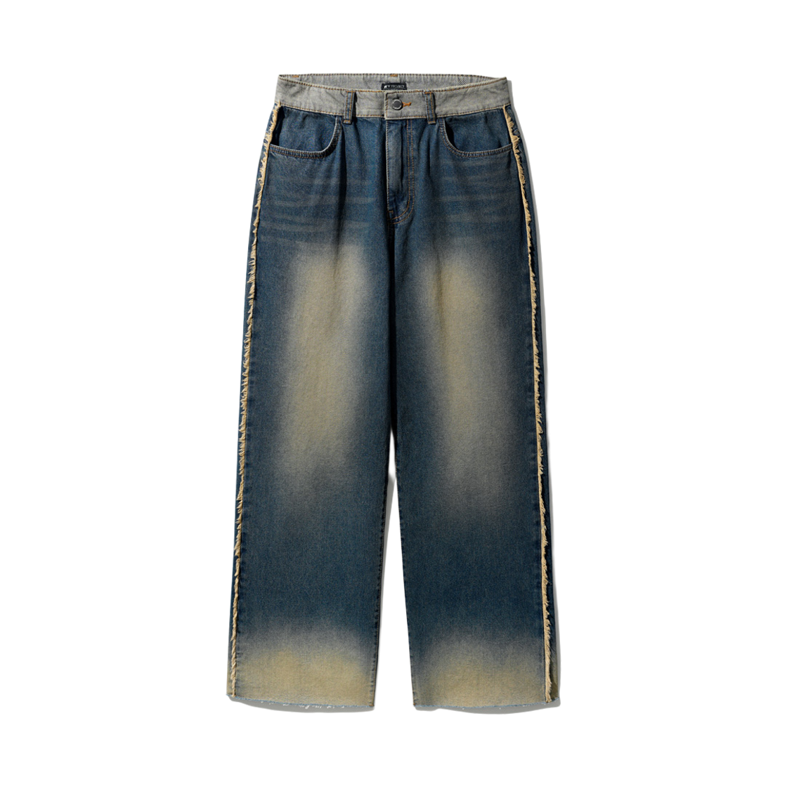 MJLP7714_vintageblue_29 WV PROJECT Rip off washing denim pants vintageblue MJLP7714