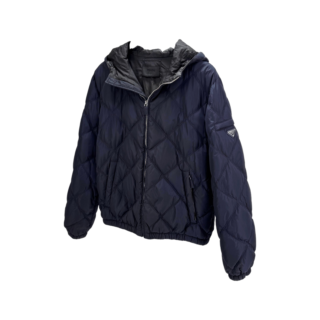 IT2EMWQRROQM Prada Quilted Puffer Jacket Navy SGN460