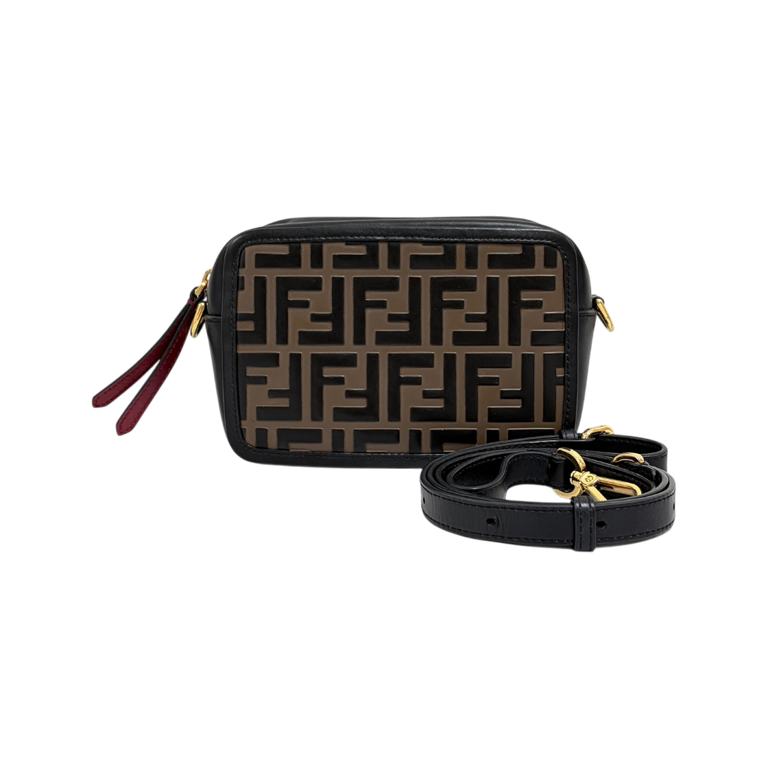 IT4D4RVN6KIB Fendi FF Logo Mini Camera Bag Crossbody 8BS019