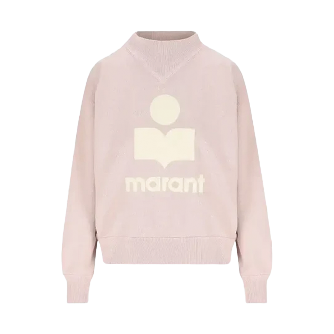 SW0003FA C3M07E LKEC [25% 쿠폰] (W) Isabel Marant Moby Logo Detail Cotton Sweatshirt Light Pink Ecru - 25FW
