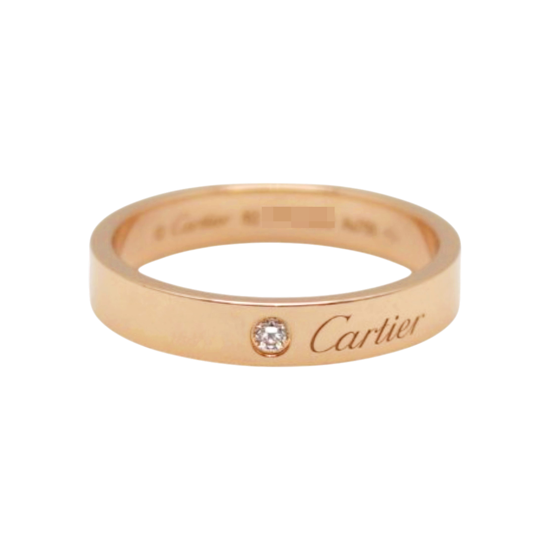 ITIO656VNDSR Cartier C de Cartier Wedding Band 1P Diamond Pink Gold