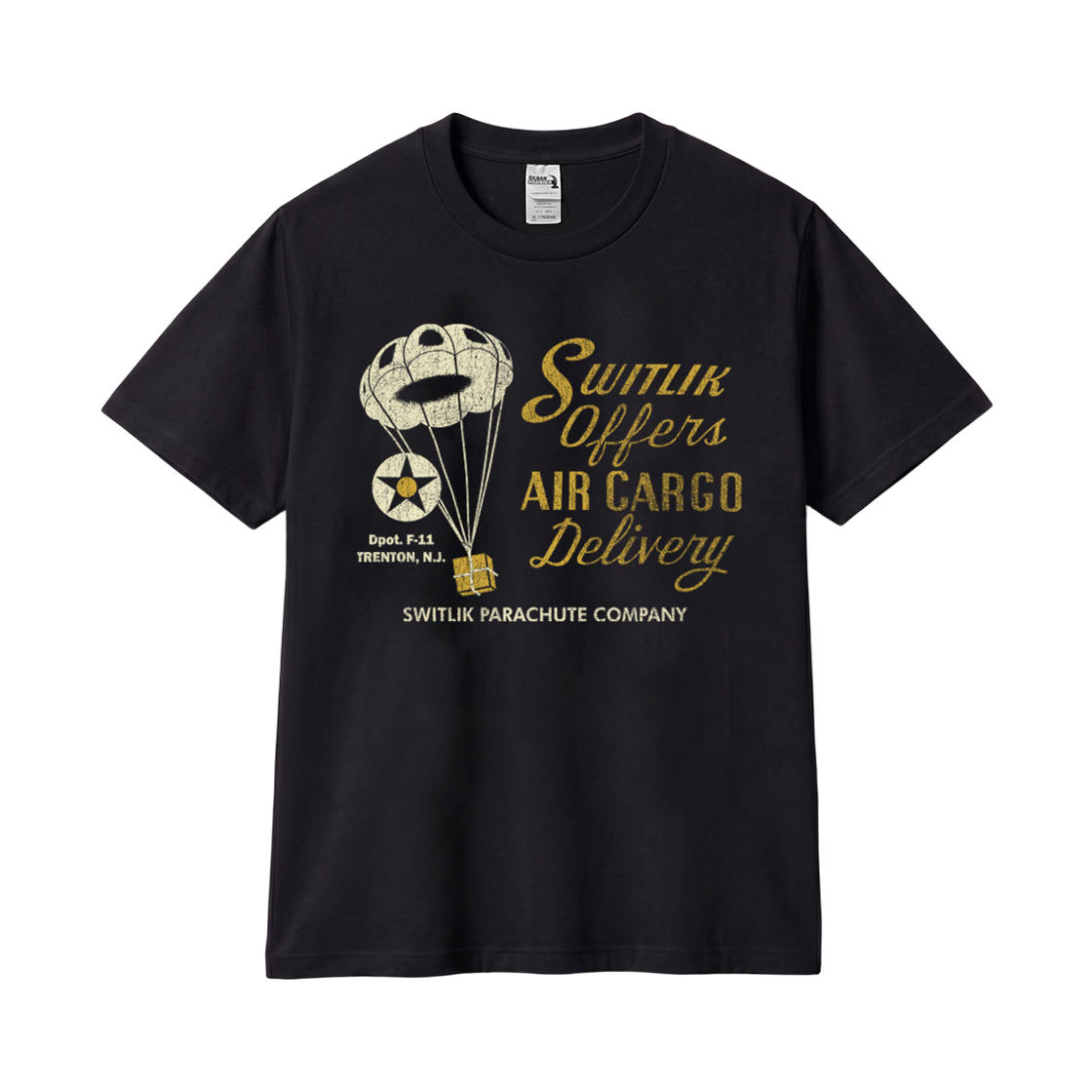 HA00_copy Gildan x Vintage Collection AIR CARGO T-Shirt Black