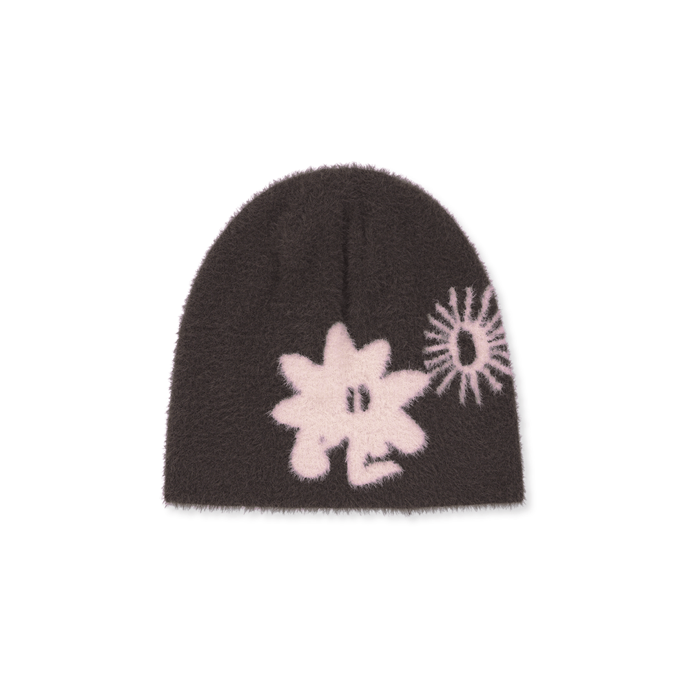 SLCO0KHWBE01BRP [5% 적립] sunlovetour Cali Shaggy Beanie Brown/Pink