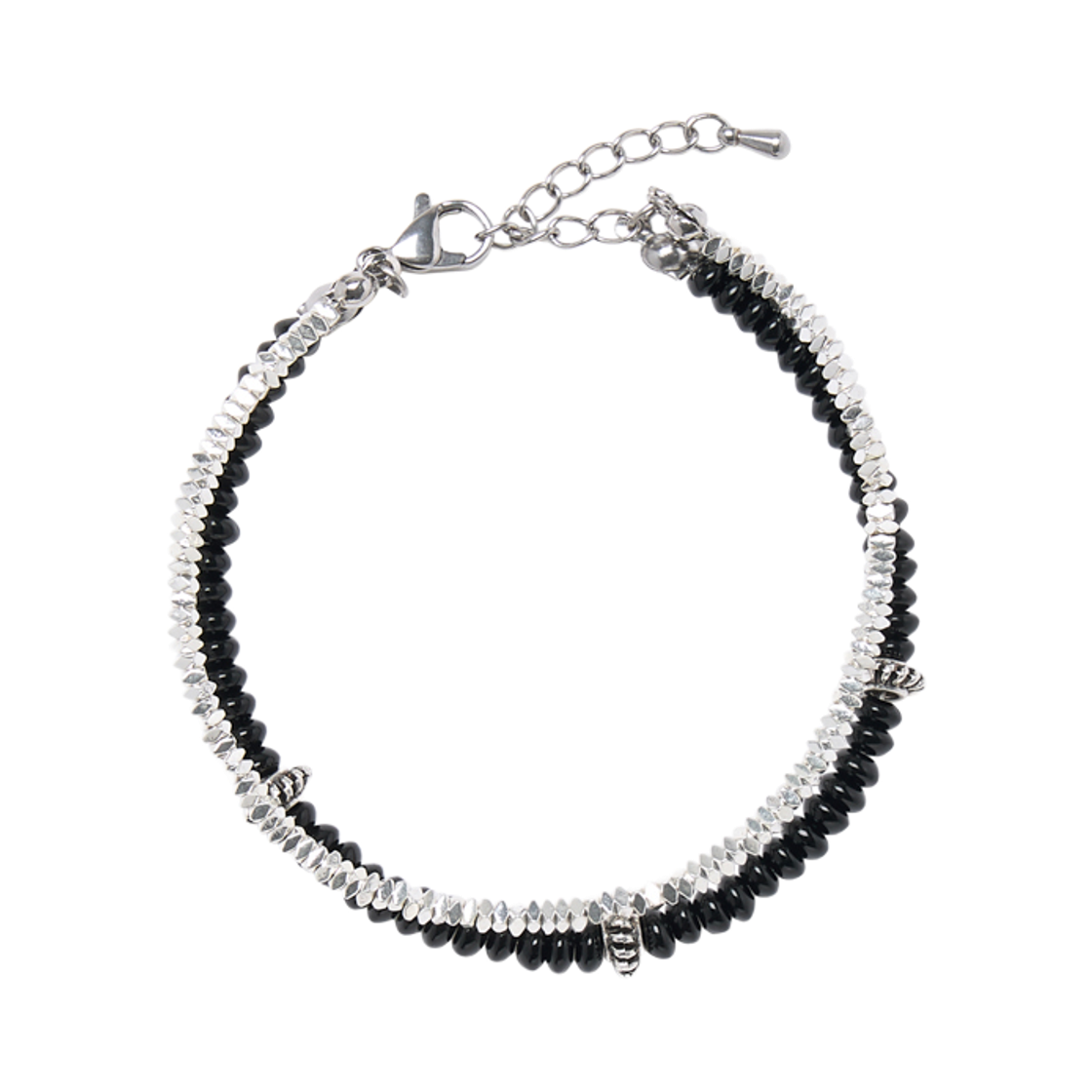 AM26FWAC05BK AMOU Double-Layer Stone Bracelet