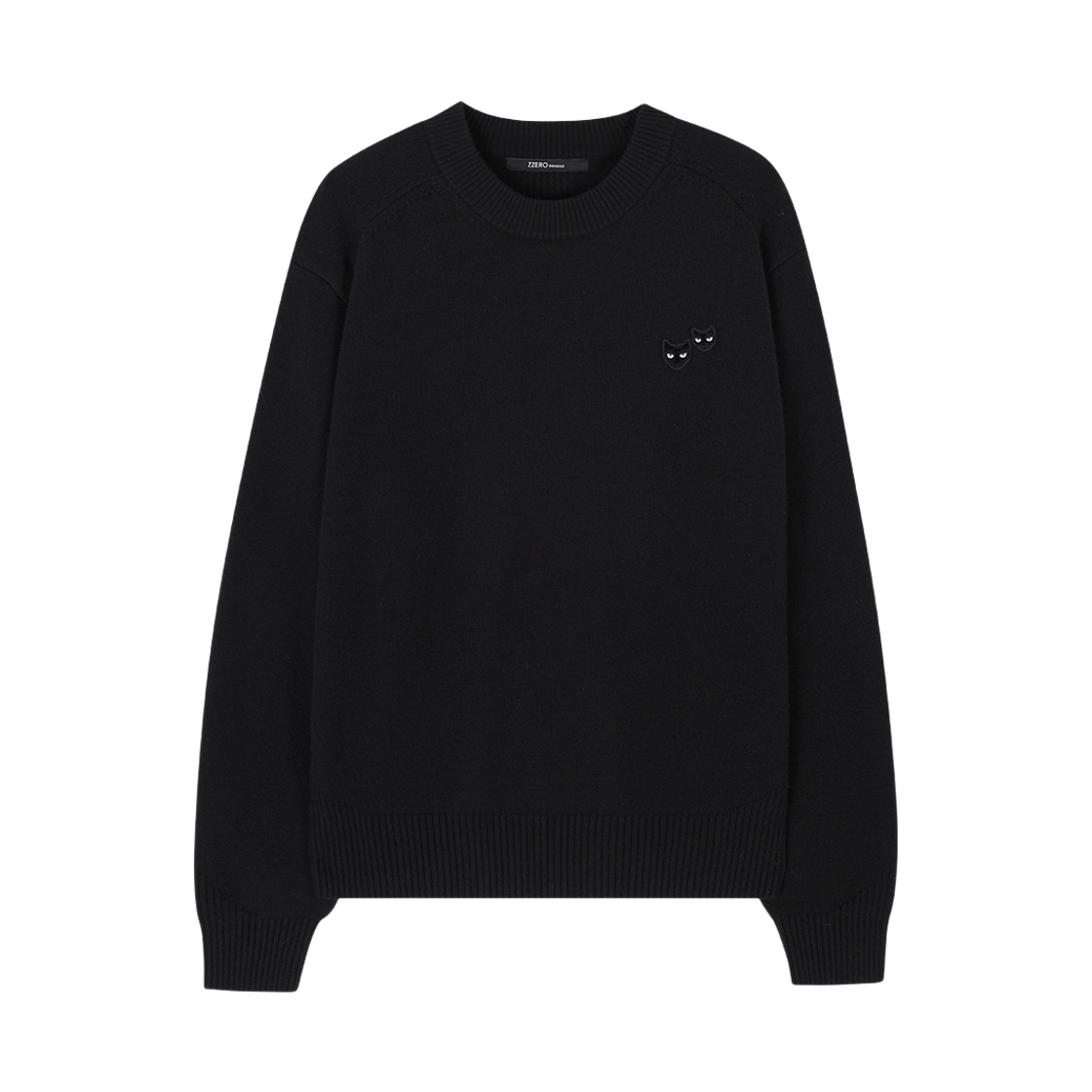 SI5KT800BK SONGZIO ZZERO Cashmere Blend Round Neck Knit Black