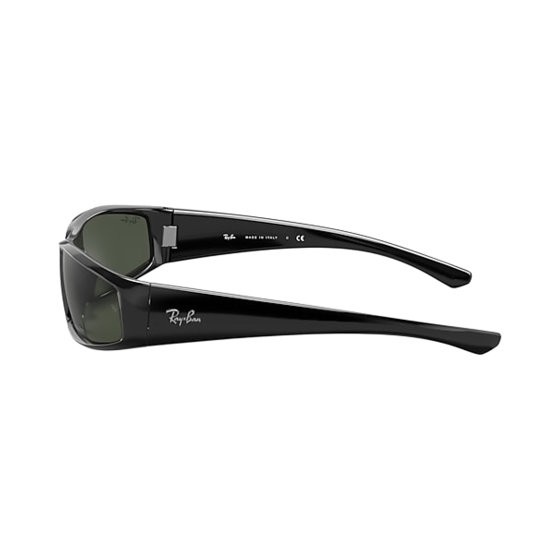 레이밴 RB4335 인젝티드 폴리쉬드 블랙 프레임 G-15 그린 렌즈 하이 브릿지 핏(Ray-Ban RB4335 Injected Polished Black Frame G-15 Green Lense High Bridge Fit) - 2