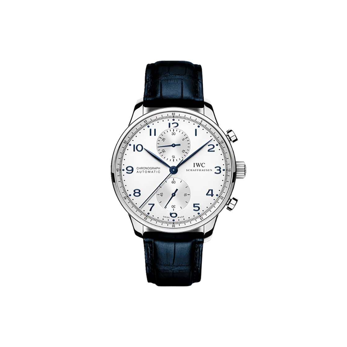 ITNUPVIO65DC IWC Portugieser Chronograph 41 Silver Arabic + Dot No. 8325