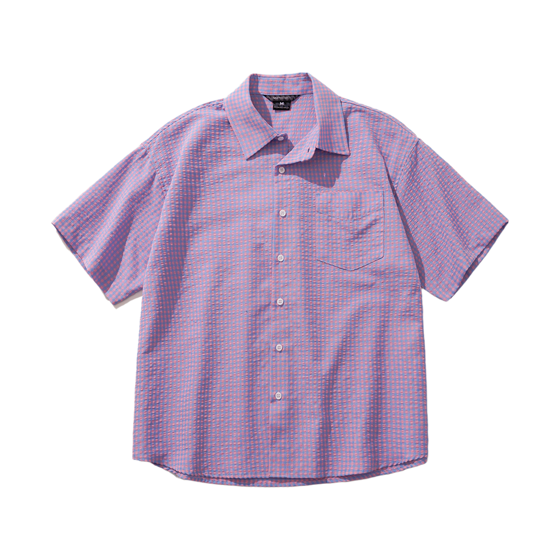 HSSS7806_Pinkblue_29 WV PROJECT Dinky Check Short Sleeve Shirts Pinkblue HSSS7806