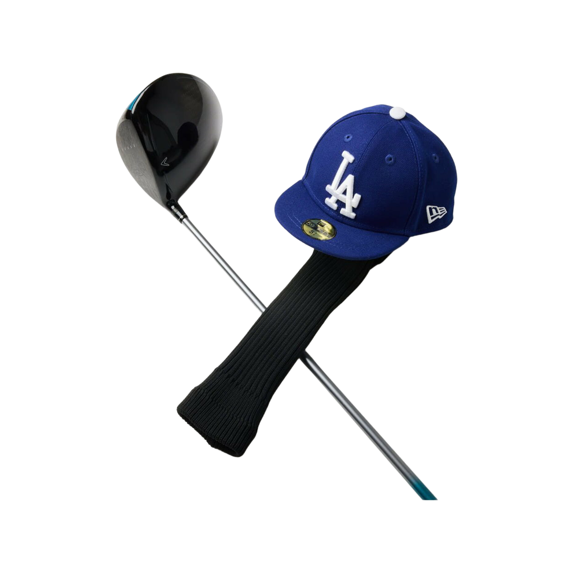 뉴에라 MLB 로스 앤젤레스 다저스 헤드커버 다크 로얄 화이트(New Era MLB Los Angeles Dodgers Headcover Dark Royal White)