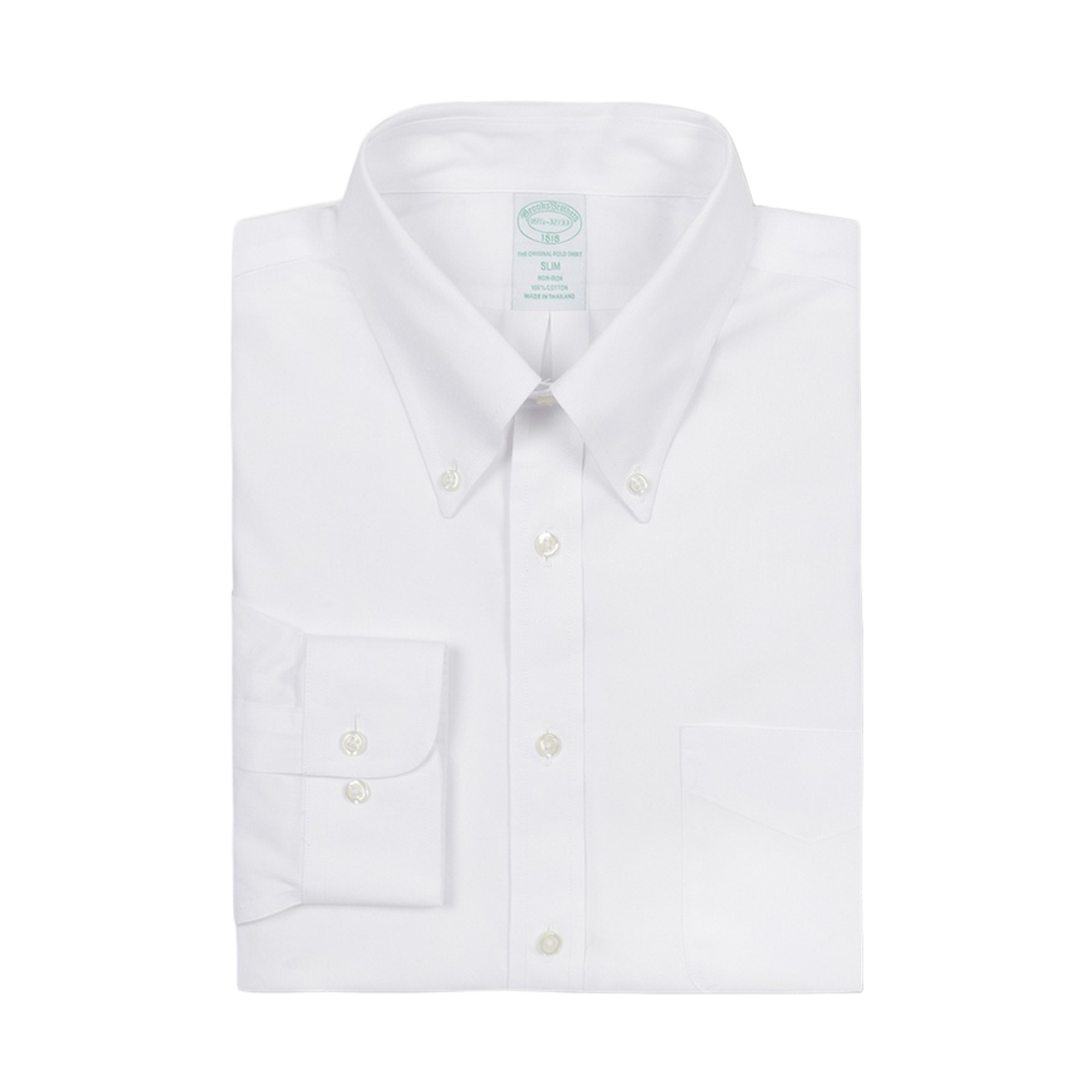 브룩스브라더스 논아이론 폴로버튼다운 드레스셔츠 화이트(BrooksBrothers Non-Iron Polo Button Down Dress Shirt White) - 2