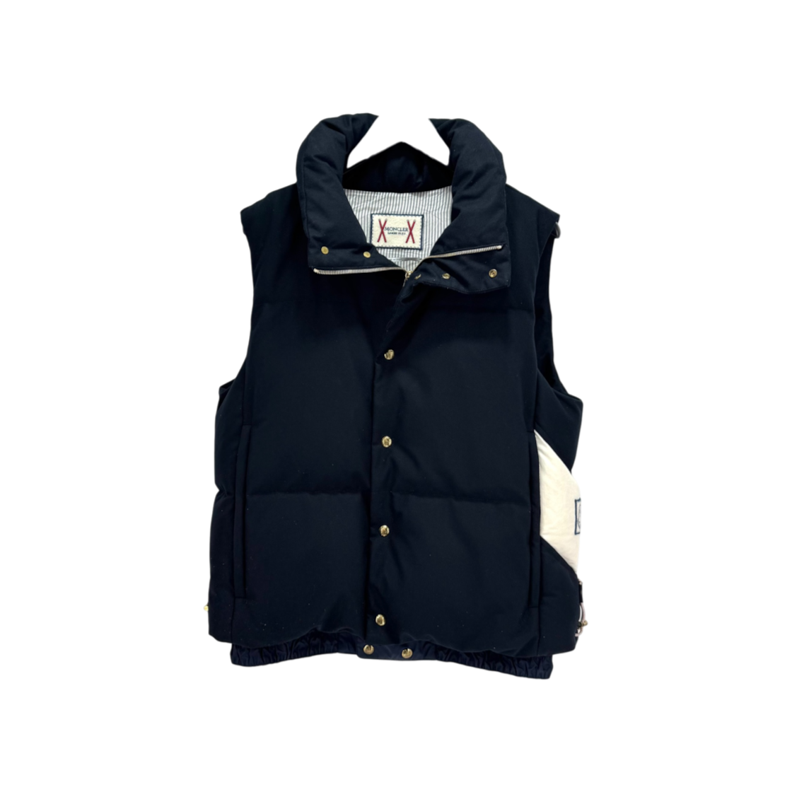 ITJ5I68MSJRT Moncler Gamma Blue Padded Vest Navy