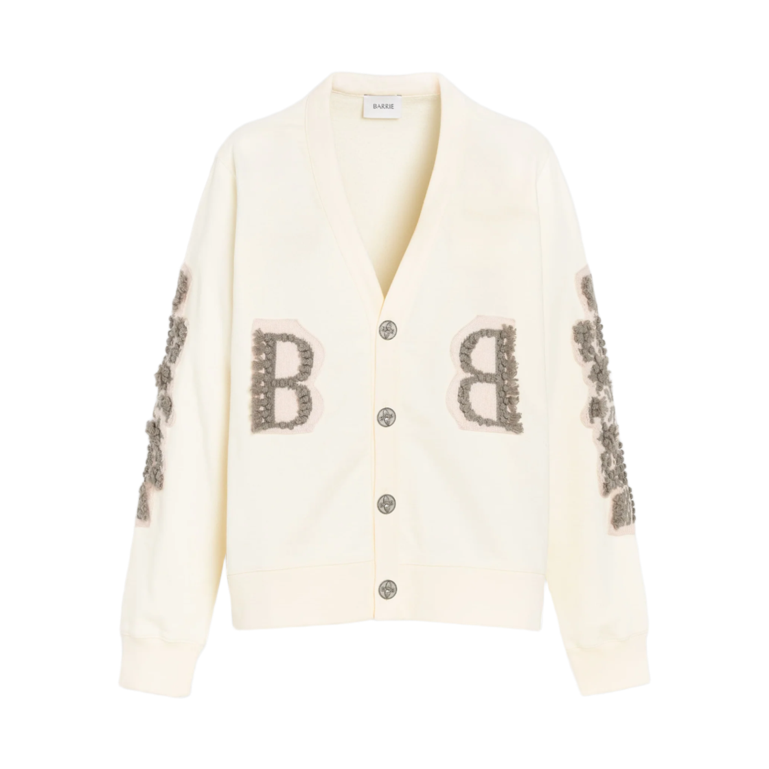 C104273 786 [25% 쿠폰] (W) Barrie Cashmere B Logo Cotton Cardigan Light Pink