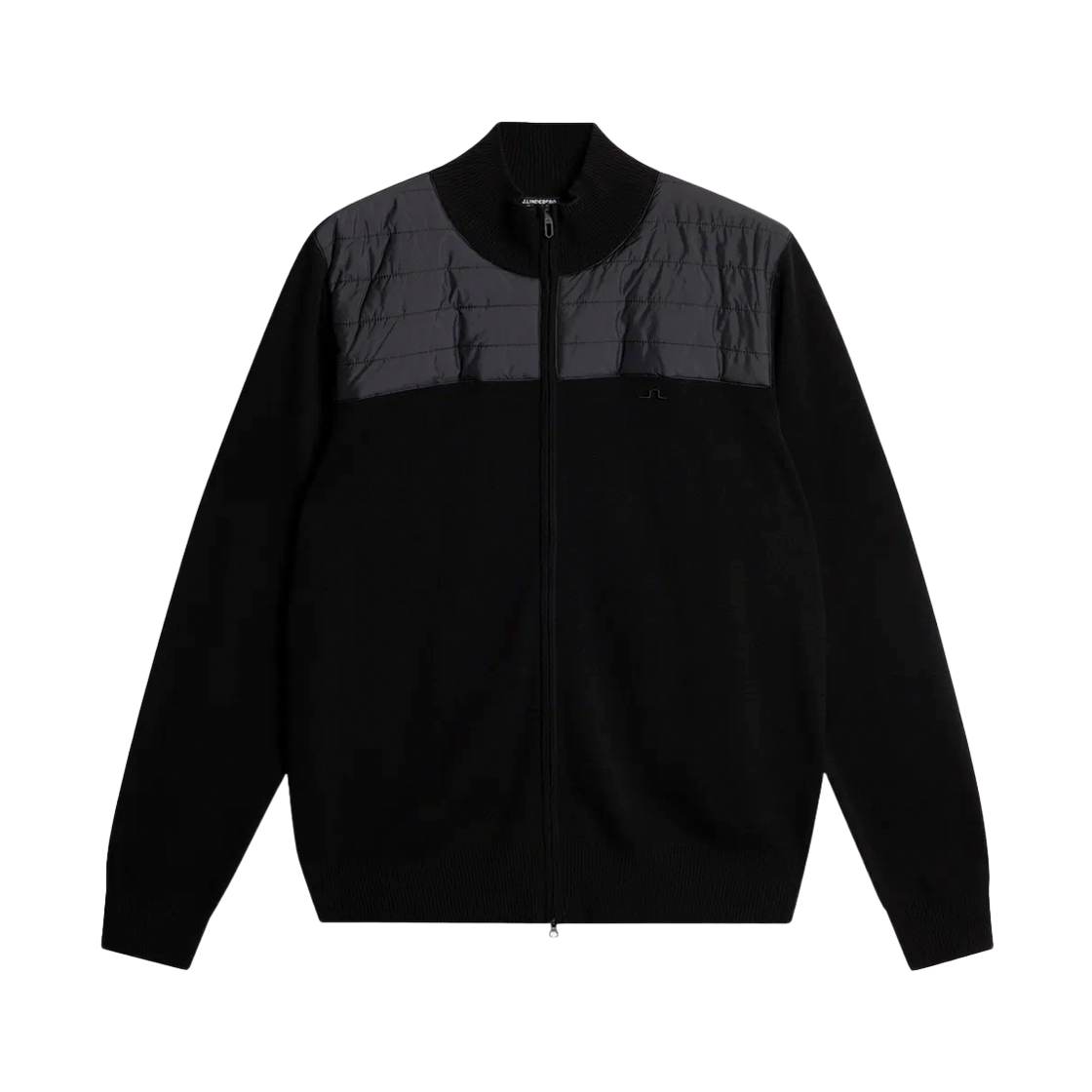 GMKW11142 9999 [25% 쿠폰] J.Lindeberg Bridge Knitted Hybrid Sweater Black
