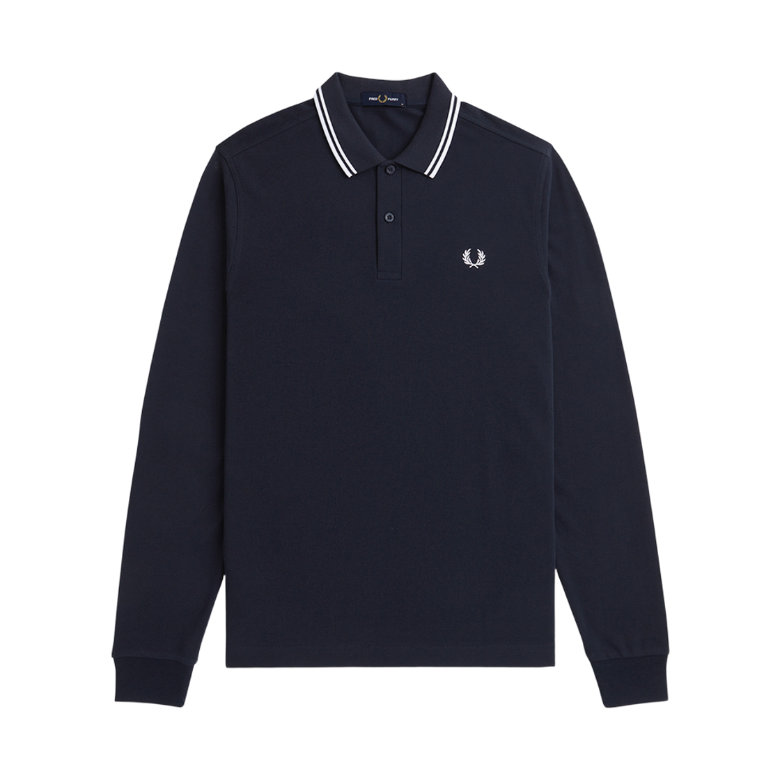 프레드페리 M3636 롱슬리브 트윈 팁 프레드페리 셔츠 네이비 화이트(Fred Perry M3636 L/S Twin Tipped FP Shirt Navy White)